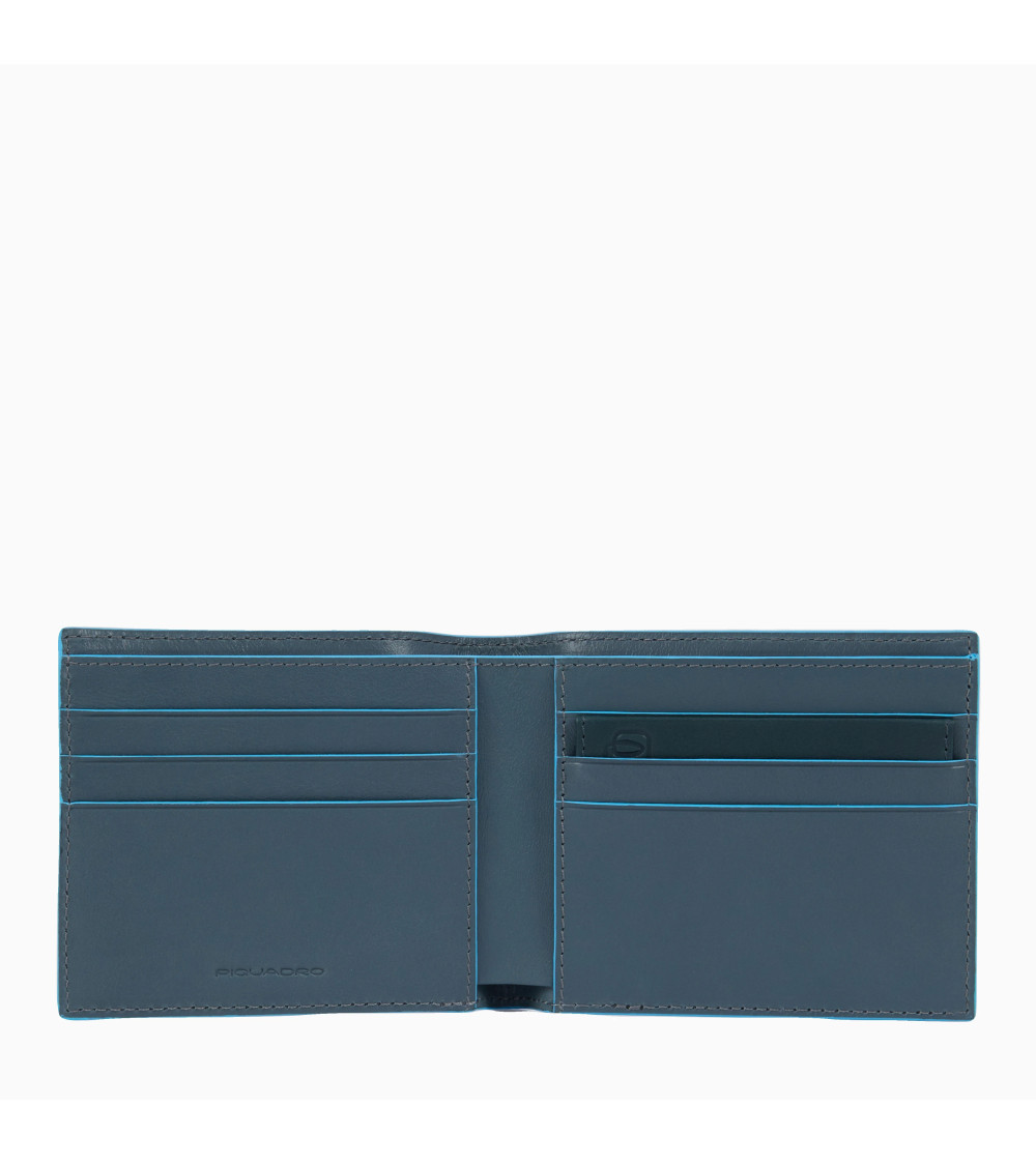 Piquadro Blue Square Wallet - Leather Men's Wallet - Shop Now!