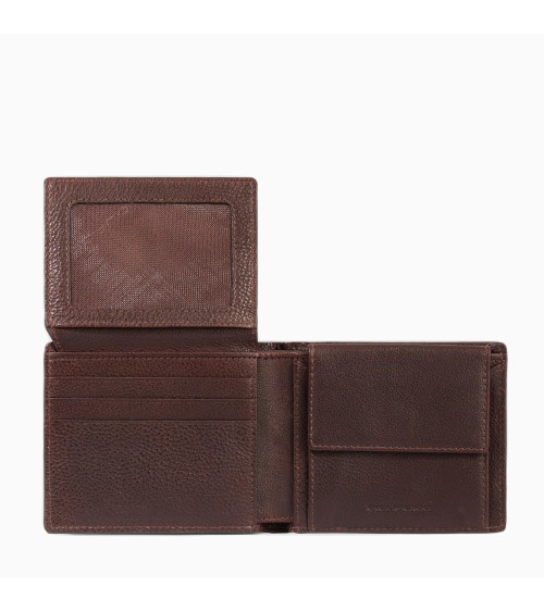 Piquadro Portafoglio Uomo Pelle - Kompakt & Slim