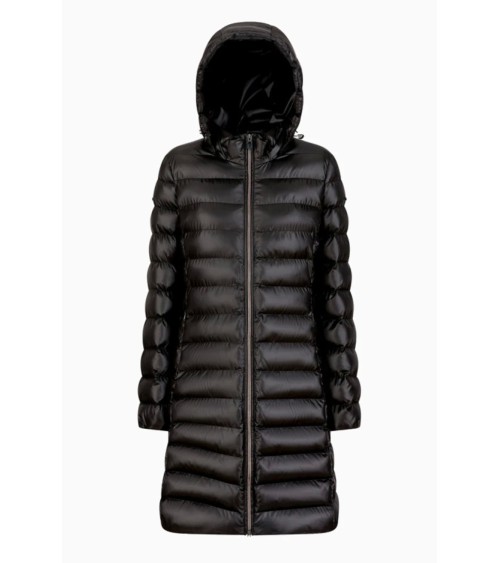 GEOX W ZOSMA LONG JKT GIACCA, NERO, 46 DONNA