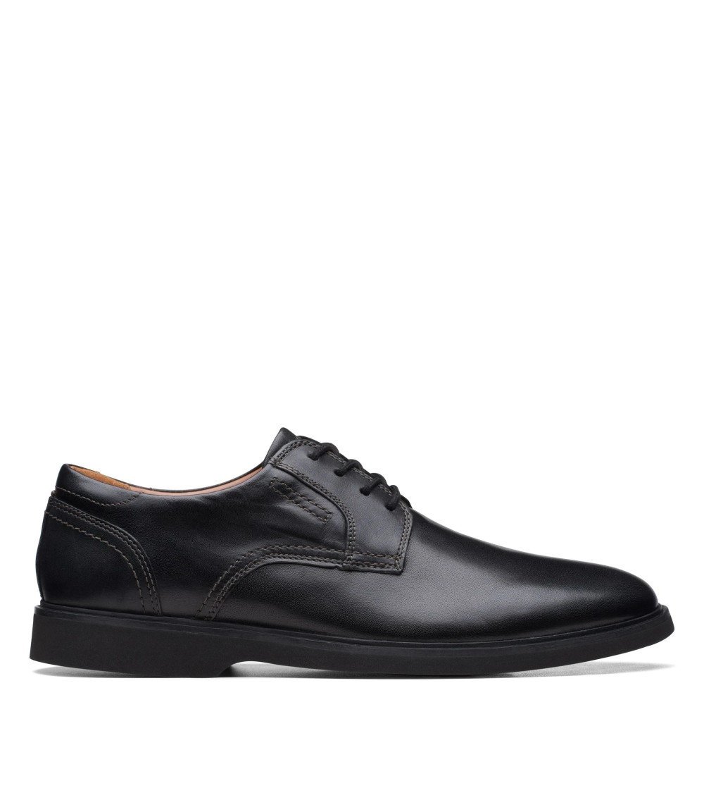 CLARKS MALWOOD LACE, OXFORD UOMO, PELLE NERA, 40 EU