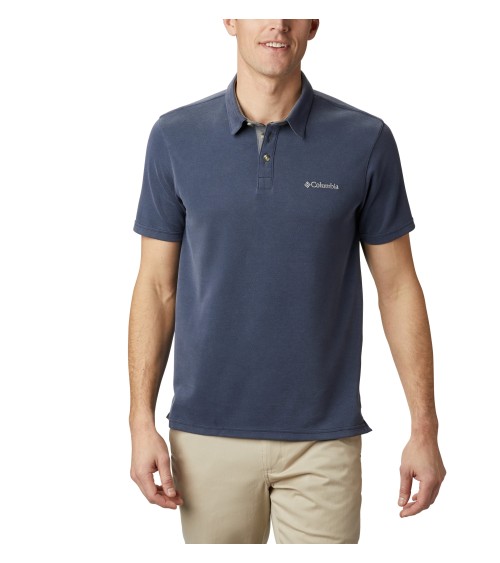 Polo Columbia Nelson Point Homme - Marine. Confort & Style !
