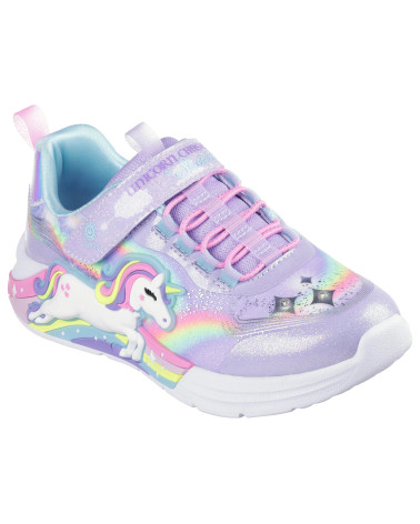 Skechers Unicorn Chaser Lavender Sneakers | Girls' Light-Up Shoes