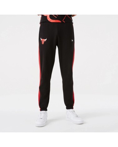 NEW ERA NBA TEAM LOGO JOGGER CHIBUL BLK PANTALONI, NERO, XS UOMO