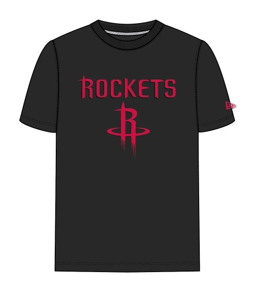 A NEW ERA ERA, MAGLIETTA CON LOGO DELLA SQUADRA HUSTON ROCKETS, UNISEX, PER BAMBINI, NERA (BLK), XS