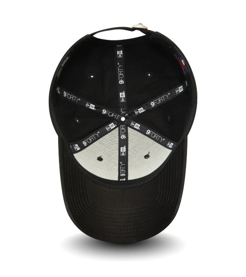 NEW ERA YORK YANKEES MLB LEAGUE ESSENTIAL BLACK RED 9FORTY ADJUSTABLE CAP - ONE-SIZE