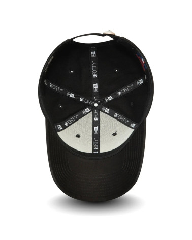 NEW ERA YORK YANKEES MLB LEAGUE ESSENTIAL BLACK RED 9FORTY ADJUSTABLE CAP - ONE-SIZE