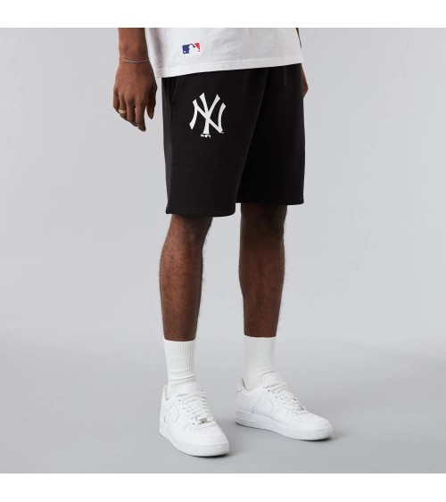 NEW ERA ERA MLB SEASONAL TEAM SHORT NEYYAN BLKWHI PANTALONE CORTO, NERO, L UOMO