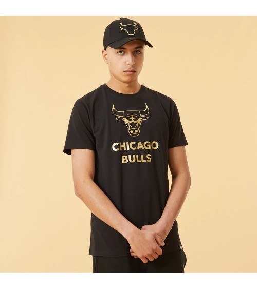 NEW ERA 12893106_L FELPA CON CAPPUCCIO, NERO/ORO, L UOMO