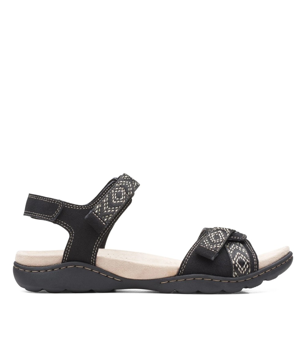 CLARKS AMANDA SPRINT, SANDALI SPORTIVI DONNA, BLACK SDE, 37 EU