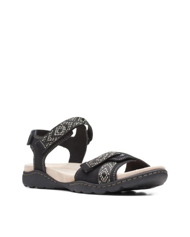 CLARKS AMANDA SPRINT, SANDALI SPORTIVI DONNA, BLACK SDE, 37 EU