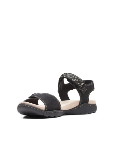 CLARKS AMANDA SPRINT, SANDALI SPORTIVI DONNA, BLACK SDE, 37 EU