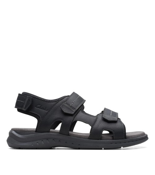 CLARKS WALKFORD WALK, SANDALO UOMO, NERO, 41 EU