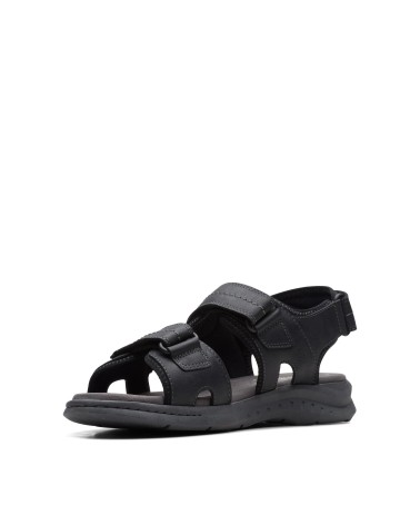 CLARKS WALKFORD WALK, SANDALO UOMO, NERO, 41 EU