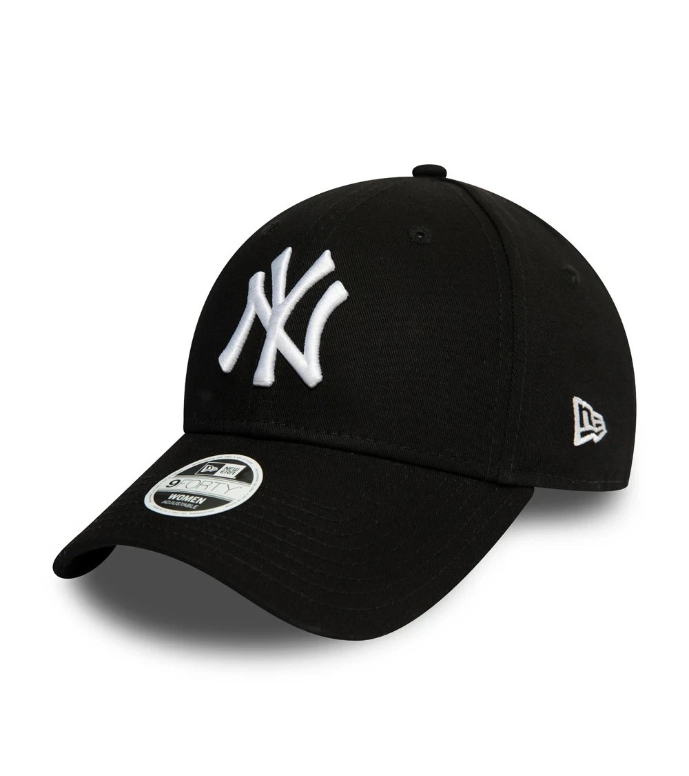 NEW ERA NEW YORK YANKEES MLB LEAGUE ESSENTIAL NERO 9FORTY BERRETTO REGOLABILE PER DONNA