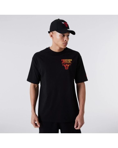 NEW ERA NBA DISSOLVENZA MAGLIETTA, NERO, S UOMO