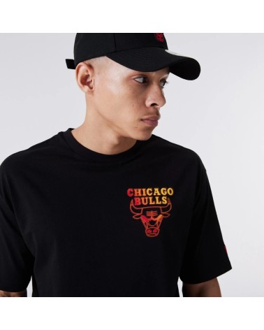 NEW ERA NBA DISSOLVENZA MAGLIETTA, NERO, S UOMO