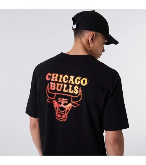 NEW ERA NBA DISSOLVENZA MAGLIETTA, NERO, S UOMO