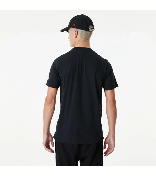 NEW ERA NBA TEAM LOGO TEE CHIBUL BLKFDR MAGLIETTA A MANICHE CORTE, NERO, L UOMO