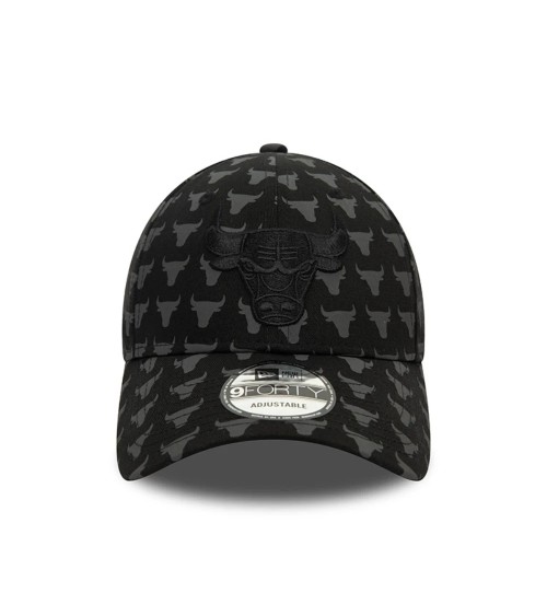 NEW ERA CAPPELLINO 9FORTY TEAM MONOGRAM BULLSERA BERRETTO BASEBALL CURVED BRIM CAP TAGLIA UNICA - NERO