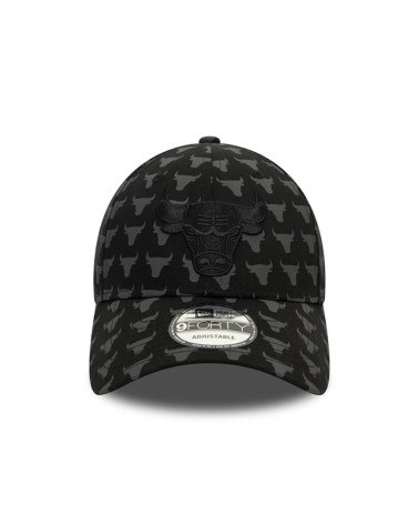 NEW ERA CAPPELLINO 9FORTY TEAM MONOGRAM BULLSERA BERRETTO BASEBALL CURVED BRIM CAP TAGLIA UNICA - NERO