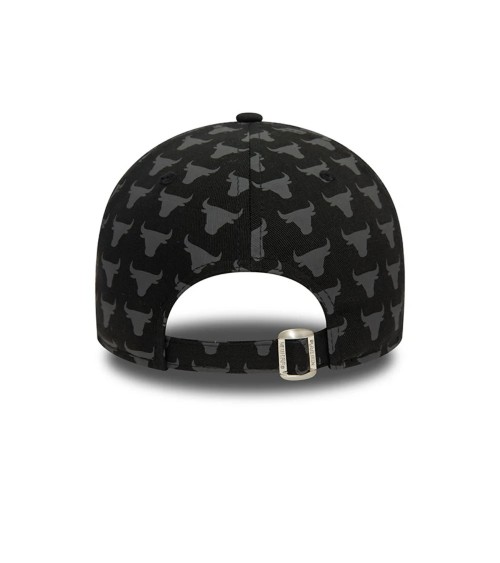 NEW ERA CAPPELLINO 9FORTY TEAM MONOGRAM BULLSERA BERRETTO BASEBALL CURVED BRIM CAP TAGLIA UNICA - NERO