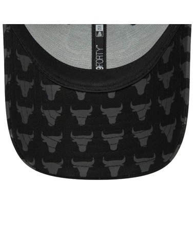 NEW ERA CAPPELLINO 9FORTY TEAM MONOGRAM BULLSERA BERRETTO BASEBALL CURVED BRIM CAP TAGLIA UNICA - NERO