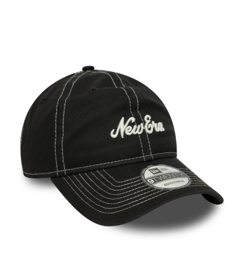 NEW ERA CONTRAST STITCH 9TWENTY NEWERA  BLKWHI