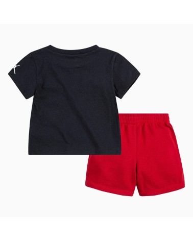 NIKE COMPLETO SET JUMPMAN DA BAMBINO NEROROSSO