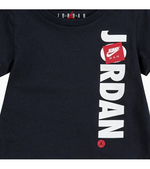 NIKE COMPLETO SET JUMPMAN DA BAMBINO NEROROSSO