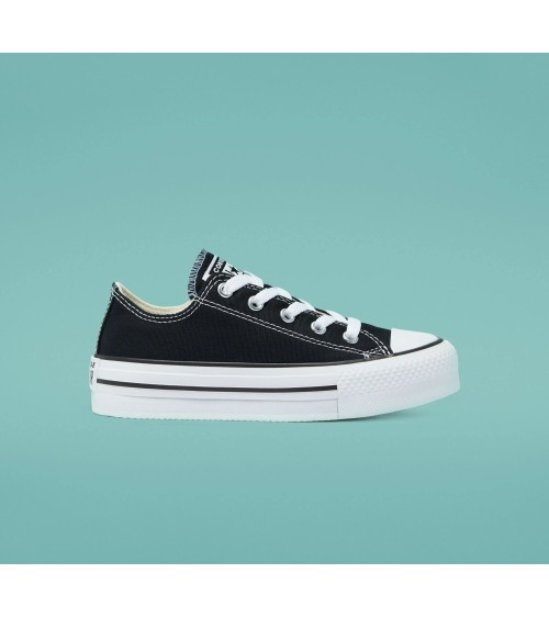 SCARPE SPORTIVE CONVERSE CTAS EVA LIFT OX PLATFORM 670892C BAMBINA NERE NERO 31 EU