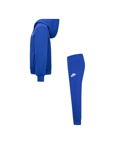 NIKE TUTA DA BAMBINI CLUB FLEECE ZIP BLU TAGLIA 3-4 A CODICE 86L445-U89