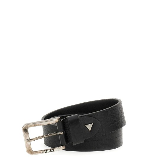 GUESS Cintura Uomo Nera Regolabile in Pelle - Eleganza e Stile