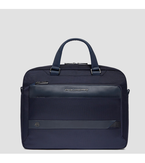 Piquadro 14" Recycled Fabric Laptop Bag - Blue | Official Store