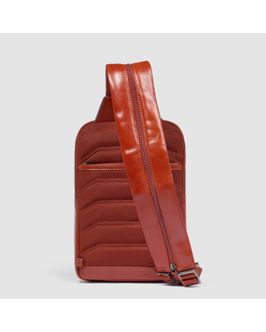 Buy Piquadro Blue Square Sling Bag Online | Leather | Official