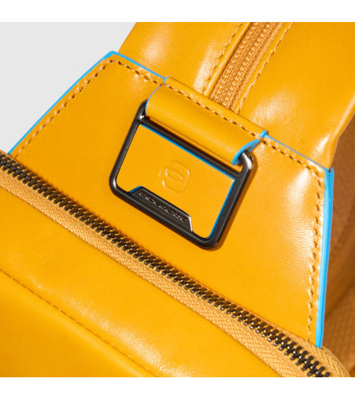 Buy Piquadro Blue Square Sling Bag Online | Leather | Official