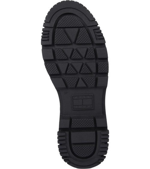 Tommy Hilfiger Chelsea Flatform Noir Femme Cuir