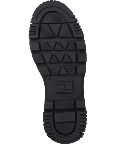 Tommy Hilfiger Chelsea Flatform Noir Femme Cuir