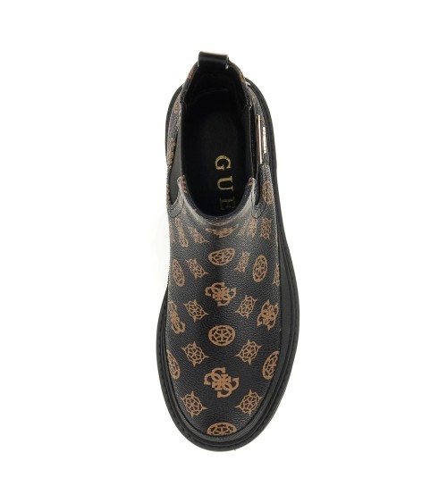 Shop Guess BENSLY Boots - Black & Brown Style