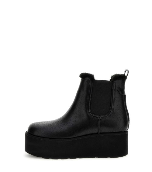 **Meta Title SEO:** Bottines Guess Jilaine cuir noir - Chic et co