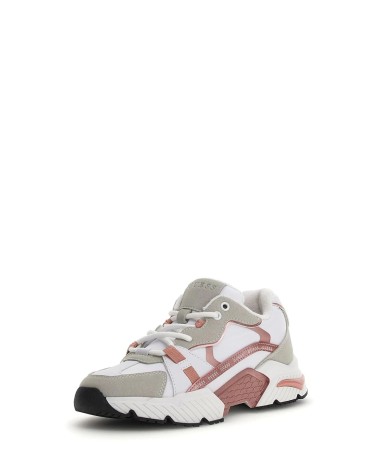 Shop GUESS CARRLI5 White/Pink Sneakers
