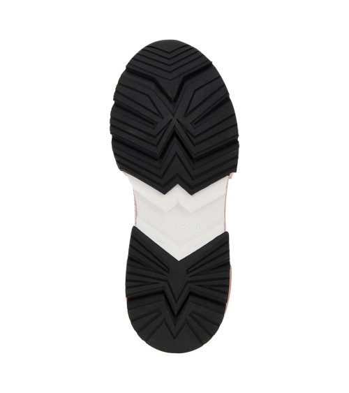 Shop GUESS CARRLI5 White/Pink Sneakers