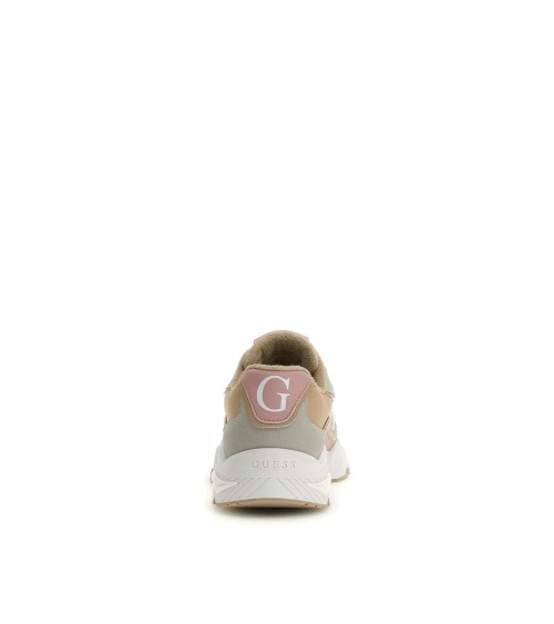 Shop GUESS CARRLI5 White/Pink Sneakers