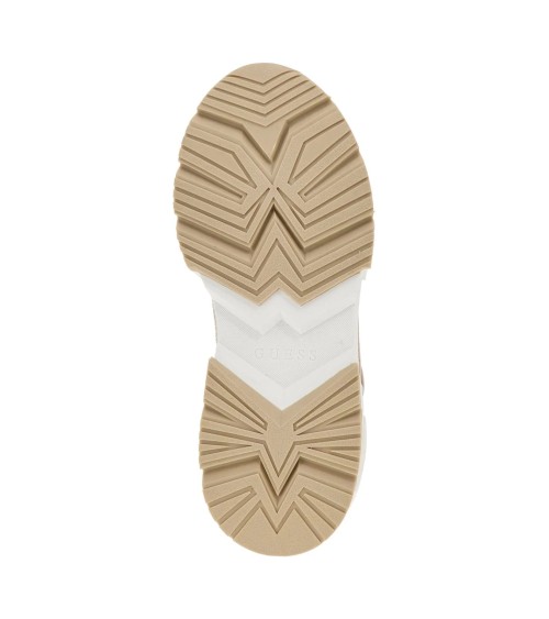 Shop GUESS CARRLI5 White/Pink Sneakers