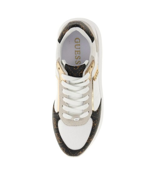 Buy GUESS Energy3 Sneakers in Stylish White and Brown