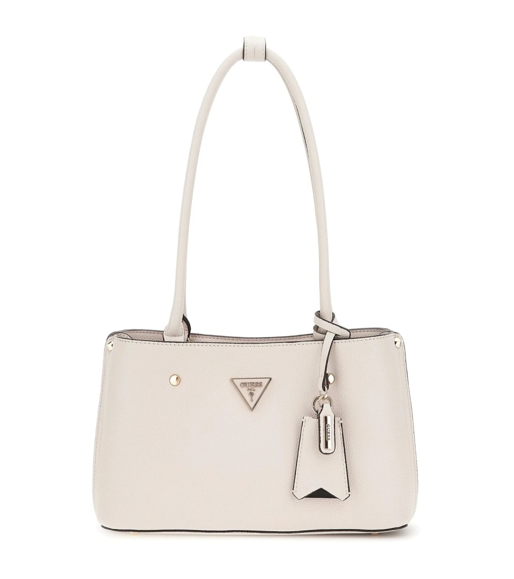 Guess Meridian Girlfriend Satchel Ivory: Chic & Timeless Style