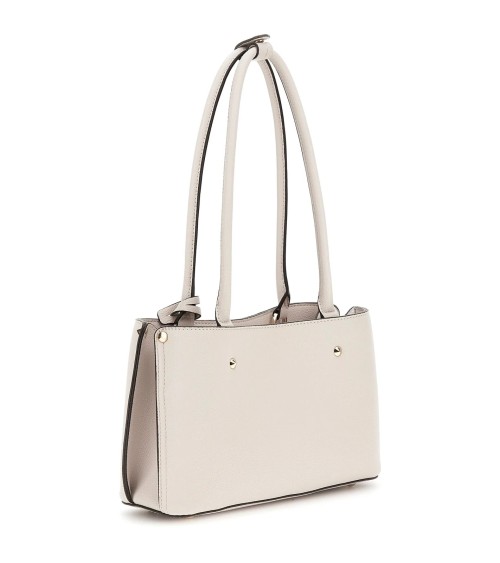 Guess Meridian Girlfriend Satchel Ivory: Chic & Timeless Style