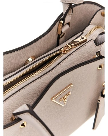 Guess Meridian Girlfriend Satchel Ivory: Chic & Timeless Style