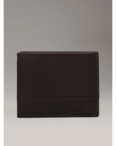 Calvin Klein Bifold 5CC BAW - Élégance en Cuir Noir Taille Unique