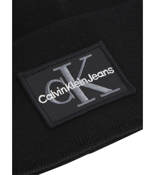 Calvin Klein Mono Logo Beanie - Stylish Warm Accessory