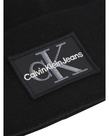 Calvin Klein Mono Logo Beanie - Stylish Warm Accessory